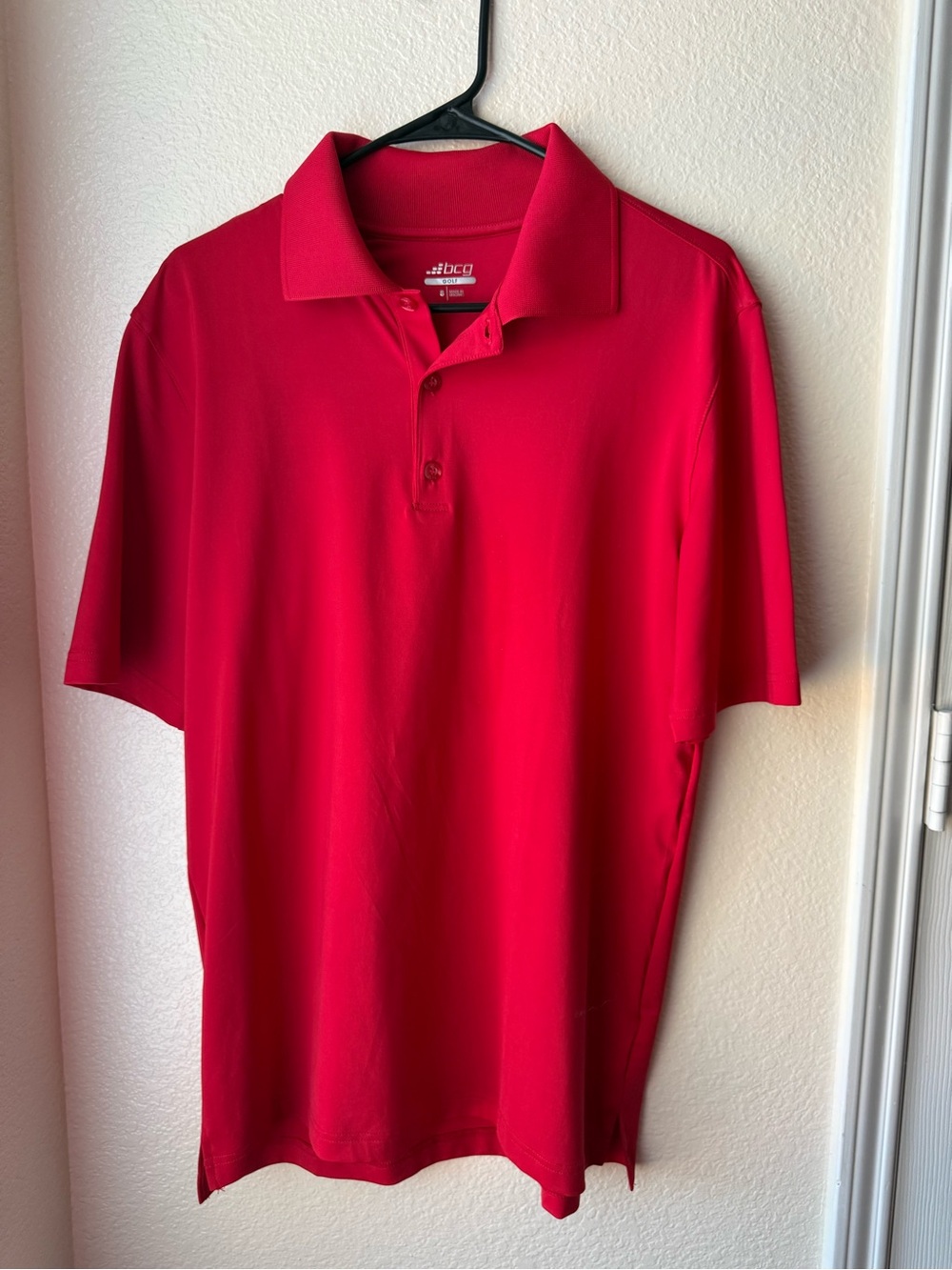 bcg Bright Red Men's Polo Shirt